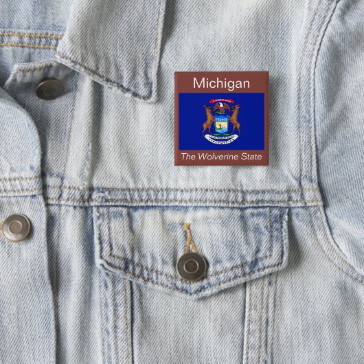 Michigan Flag Button (In situ)