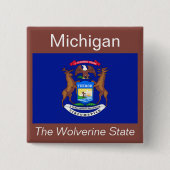 Michigan Flag Button (Voorkant)