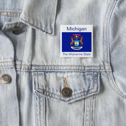 Michigan Flag Button (In situ)