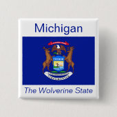 Michigan Flag Button (Voorkant)