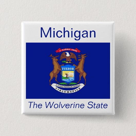 Michigan Flag Button (Voorkant)