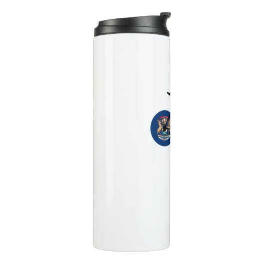 Michigan Flag Cycling Thermosbeker (Gedraaid links)