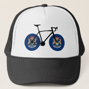Michigan Flag Cycling Trucker Pet
