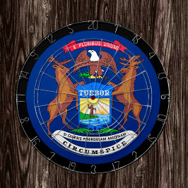 Michigan Flag Dartboard & Michigan/USA-spelboard Dartbord
