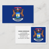 Michigan Flag Elegant Visitekaartjes / Verenigde S (Voorkant / Achterkant)