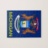 MICHIGAN FLAG LEGPUZZEL (Horizontaal)