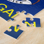 MICHIGAN FLAG LEGPUZZEL (Zijkant)