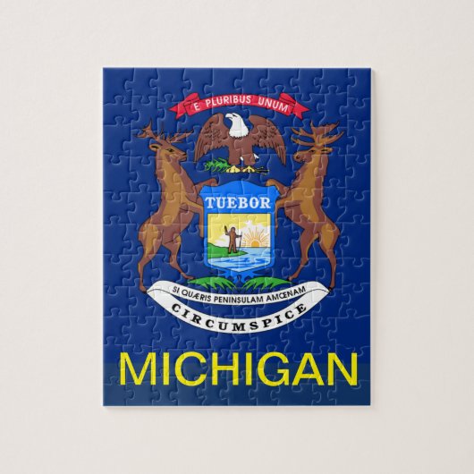 MICHIGAN FLAG LEGPUZZEL (Verticaal)
