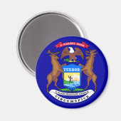 Michigan Flag Magneet (Voorkant / Achterkant)