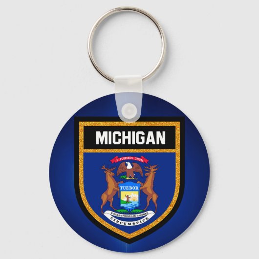 Michigan Flag Sleutelhanger (Voorkant)