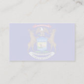 Michigan Flag Visitekaartje (Achterkant)