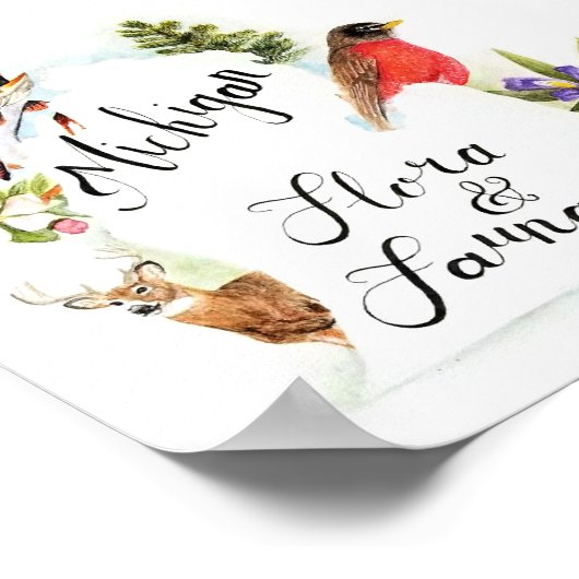 "Michigan Flora & Fauna" Print (Hoek)