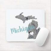 Michigan Floral vulde Silhouette Muismat (Met muis)