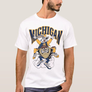 Michigan Football  stijl Crewneck T-shirt