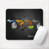 Michigan four Seasons on Rock Muismat (Met muis)