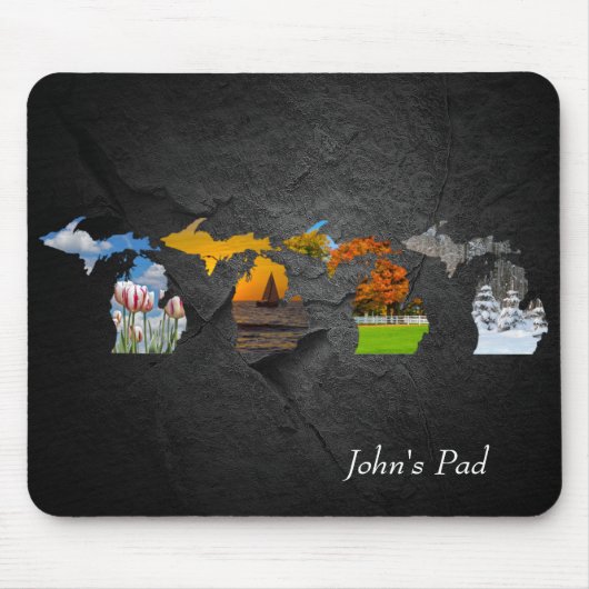 Michigan four Seasons on Rock Muismat (Voorkant)