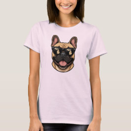 Michigan Franse Bulldog met zonnebril T-shirt