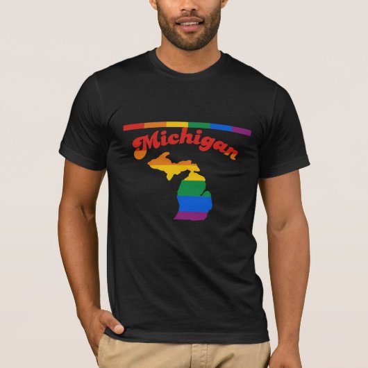 MICHIGAN GAY PRIDE T-SHIRT (Voorkant)