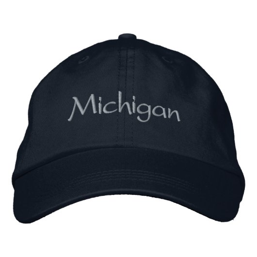 Michigan Geborduurde Honkbalpet Pet (Voorkant)