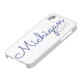 Michigan Girl Case-Mate iPhone Case (Onderkant)