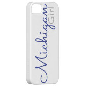 Michigan Girl Case-Mate iPhone Case (Back/Rechts)