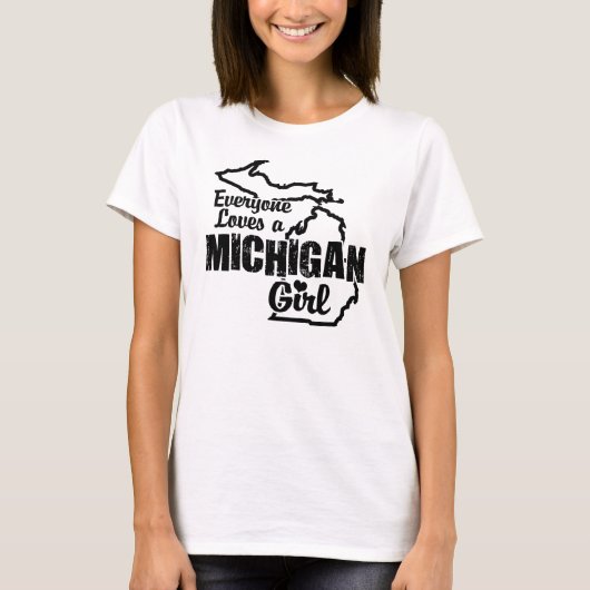 Michigan Girl T-shirt (Voorkant)