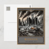 Michigan | Gotische kunst Briefkaart (Voorkant / Achterkant)