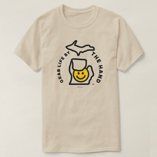 Michigan - Grab Life by the Hand™ Smile T-Shirt (Design voorkant)