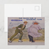 MICHIGAN GRAPPIGE ANSICHTKAART BRIEFKAART (Voorkant / Achterkant)
