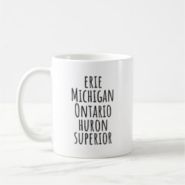 Michigan Great Lakes Minimalist Coffee Mug Koffiemok