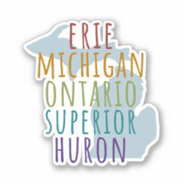 Michigan Great Lakes Pride Vinyl Sticker