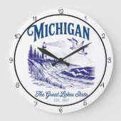 Michigan Great Lakes Staat Grote Klok (Voorkant)