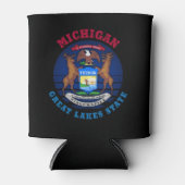 MICHIGAN GREAT LAKES STATE FLAG BLIKJESKOELER (Voorkant)