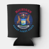 MICHIGAN GREAT LAKES STATE FLAG BLIKJESKOELER (Achterkant)