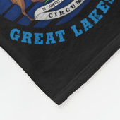MICHIGAN GREAT LAKES STATE FLAG FLEECE DEKEN (Hoek)