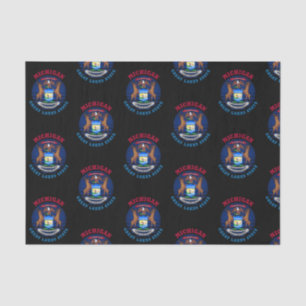 MICHIGAN GREAT LAKES STATE FLAG TISSUEPAPIER
