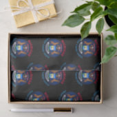 MICHIGAN GREAT LAKES STATE FLAG TISSUEPAPIER (Geschenk)