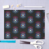 MICHIGAN GREAT LAKES STATE FLAG TISSUEPAPIER (Craft)