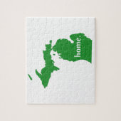 Michigan Green Home Silhouette Jigzaag Puzzle Legpuzzel (Verticaal)