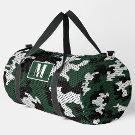 Michigan Green & White Warrior Camo Printed Plunjezak