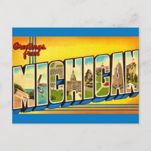 Michigan Groeten Briefkaart