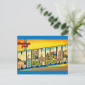 Michigan Groeten Briefkaart (Staand voorkant)