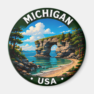 Michigan Grote Meren Outdoor Reizen Magneet
