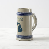 Michigan H5 Beer Stein Bierpul (Voorkant rechts)