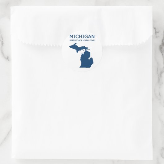 Michigan H5 Ronde Sticker (Tas)