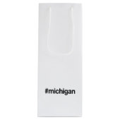 MICHIGAN Hashtag Wijn Cadeautas (Voorkant)