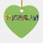 Michigan Heart Ornament (Voorkant)