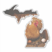 Michigan Hen Sticker (Voorkant)