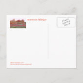 MICHIGAN HILLSIDE VLAM MET KLEUR BRIEFKAART (Achterkant)
