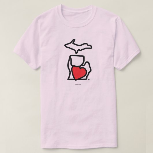Michigan Holding Heart T-Shirt (Design voorkant)